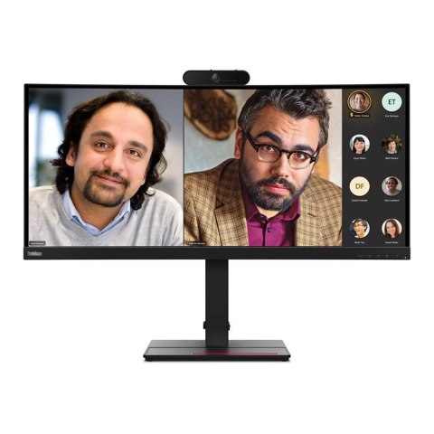 Monitor Lenovo 34" ThinkVision P34w-20 (62DCRAT3EU) z kamerką MC50 IPS UWQHD 60Hz 2xHDMI 2xDP HUB głośniki