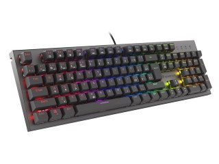 KLAWIATURA DLA GRACZY GENESIS THOR 303 CZ/SK PODŚWIETLENIE RGB MECHANICZNA RED CZARNA SWITCH HOT SWA