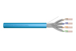 Kabel instalacyjny DIGITUS kat.6A, U/FTP, Dca, AWG 23/1, LSOH, 100m, niebieski