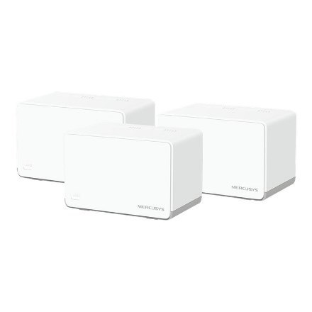 Mercusys Halo H70X (3-pack) Dual-band (2.4 GHz/5 GHz) Wi-Fi 6 (802.11ax) Biały Wewnętrzne