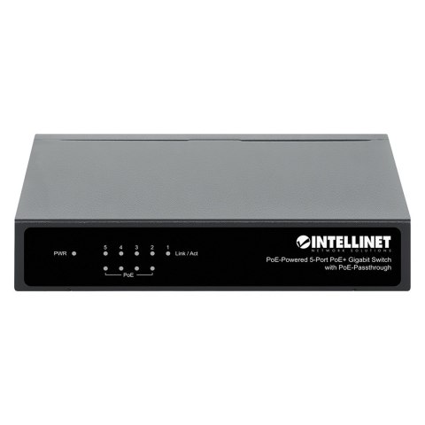 INTELLINET SWITCH GIGABIT 5XPOE PASSTHROUGH ZASILANY POE LUB AC, 68W 561082