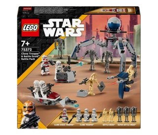 LEGO 75372 Star Wars - Zestaw bitewny z żołnierzem armii klonów i droidem bojowym