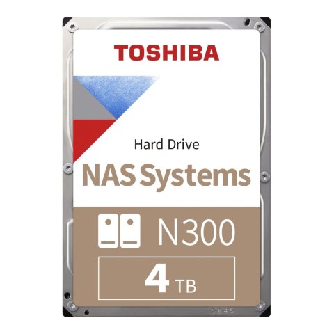 Dysk Toshiba N300 MN10ADA400ES 4TB 3,5" 7200 512MB SATA III NAS BULK