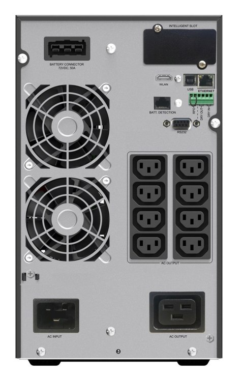 PowerWalker VFI 3000 ICT IoT Podwójnej konwersji (online) 3 kVA 3000 W 9 x gniazdo sieciowe