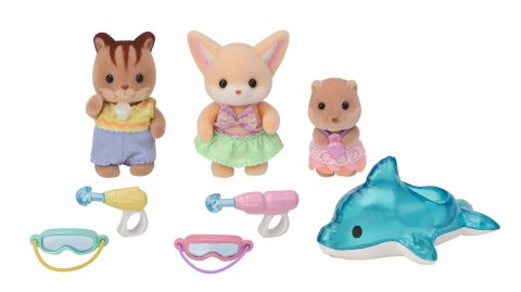 Sylvanian Families Przedszkole Zabawa w basenie Baby Trio 5749 p6