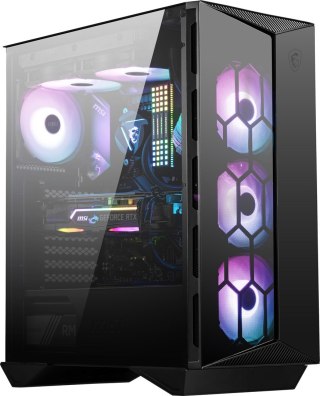 Obudowa komputerowa MSI MPG GUNGNIR 110R Mid Tower Gaming Computer Case Black, USB 3.2 Gen2 Type C, 4x 120mm ARGB Fan, Mystic Li