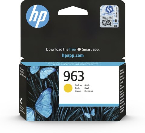 HP 963 oryginalny wkład atramentowy żółty