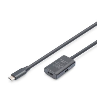 Kabel przedłużający aktywny DIGITUS DA-73108, USB 3.2 Gen1, 5Gbps, USB-C - USB-C, 5m