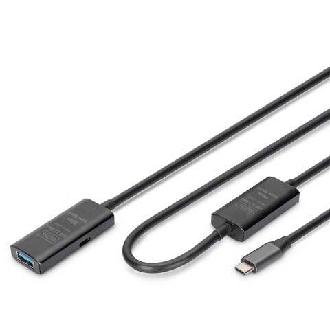 Kabel przedłużający aktywny DIGITUS DA-73111, USB 3.2 Gen1, 5Gbps, USB-C - USB-A, 10m