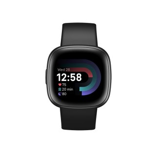 Smart watch Fitbit versa 4, graphite body with black silicone strap