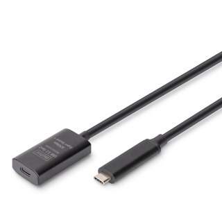 Kabel przedłużający aktywny DIGITUS DA-73112, USB 3.2 Gen2, 10Gbps, USB-C - USB-C, 5m