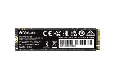 Verbatim Vi5000 2 TB M.2 PCI Express 4.0 NVMe 3D NAND