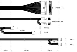 Akyga AK-T1-300 moduł zasilaczy 300 W 24-pin ATX TFX Aluminium