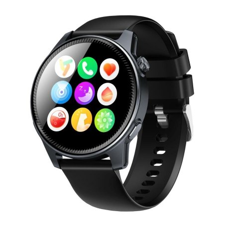 Denver SWC-392B smartwatch / zegarek sportowy 3,63 cm (1.43") AMOLED Cyfrowy 466 x 466 px Ekran dotykowy Czarny