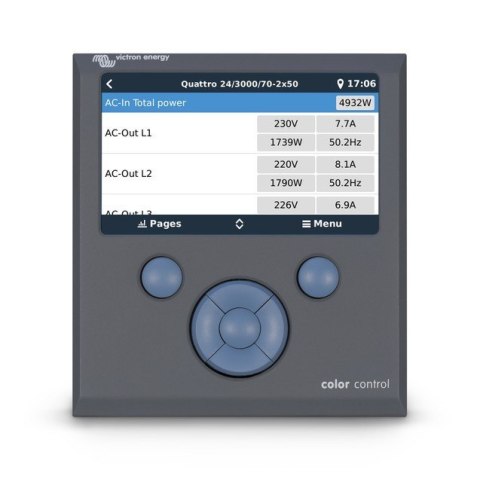 Victron Energy Panel Color Control GX