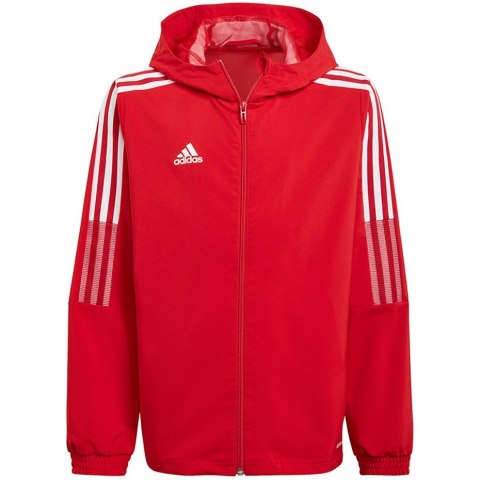 Kurtka dla dzieci adidas Tiro 21 Windbreaker czerwona GP4976 116cm