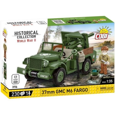 COBI 3116 Historical Collection WWII 37 mm GMC M6 Fargo 230 klocków