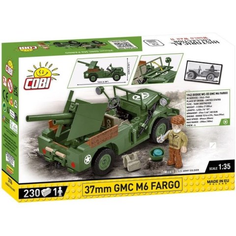 COBI 3116 Historical Collection WWII 37 mm GMC M6 Fargo 230 klocków