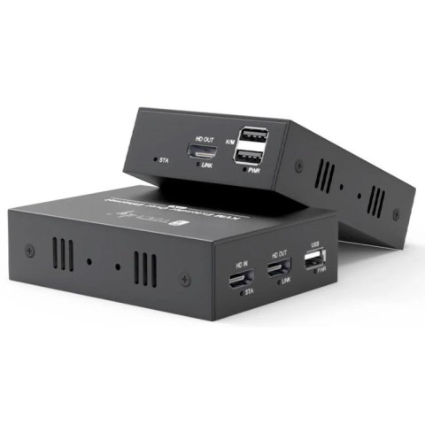 Extender KVM HDMI/USB 1080p60Hz do 100m po skrętce Kat6