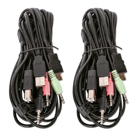 MANHATTAN PRZEŁĄCZNIK KVM HDMI/USB 2X1 DUAL-MONITO