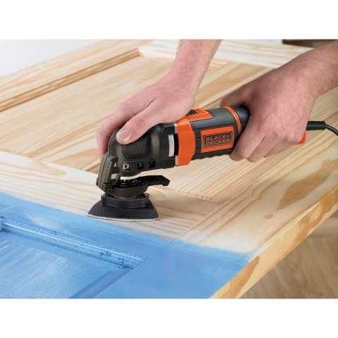 Black & Decker MT300KA-QS oscylujące narzędzie wielofunkcyjne Czarny, Pomarańczowy 300 W 10000 OPM