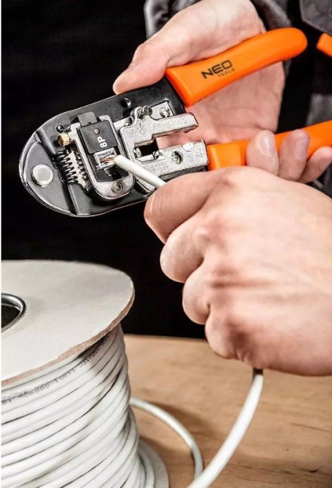 Szczypce do końcówek telefonicznych Neo Tools 4P, 6P, 8P Szczypce do końcówek telefonicznych Neo Tools 4P, 6P, 8P