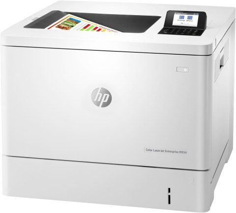 HP Color LaserJet Enterprise Drukarka M554dn, Drukowanie, Drukowanie za pośrednictwem portu USB z przodu urządzenia; Drukowanie 