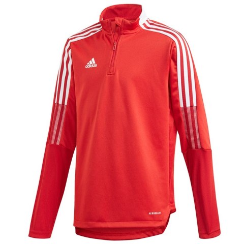 Bluza dla dzieci adidas Tiro 21 Training Top Youth czerwona GM7323 140cm Bluza dla dzieci adidas Tiro 21 Training Top Youth czerwona GM7323 140cm