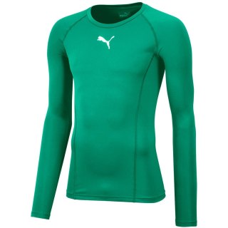 Koszulka męska Puma Liga Baselayer Tee LS zielona 655920 05 XL