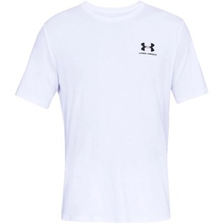 Koszulka męska Under Armour Sportstyle Left Chest SS biała 1326799 100 M