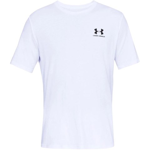 Koszulka męska Under Armour Sportstyle Left Chest SS biała 1326799 100 S