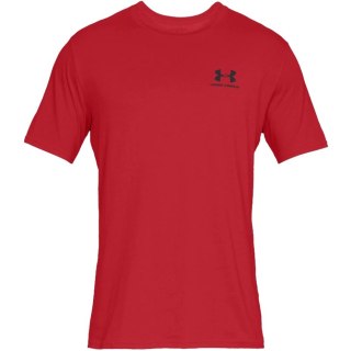 Koszulka męska Under Armour Sportstyle Left Chest SS czerwona 1326799 600 L