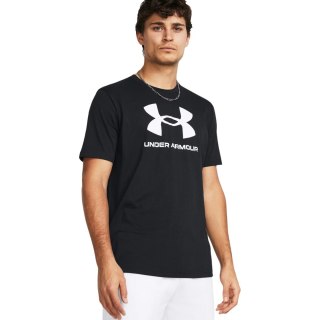 Koszulka męska Under Armour Sportstyle Logo czarna 1382911 001 L