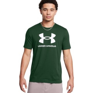 Koszulka męska Under Armour Sportstyle Logo zielona 1382911 301 XL