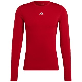 Koszulka męska adidas Techfit Aeroready Long Sleeve Tee czerwona HP0639 M