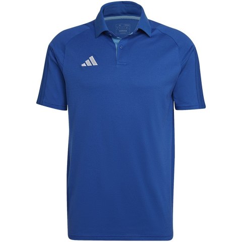 Koszulka męska adidas Tiro 23 Competition Polo niebieska HU1342 XL