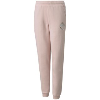 Spodnie dla dzieci Puma Alpha Sweatpants FL różowe 589235 36 116cm