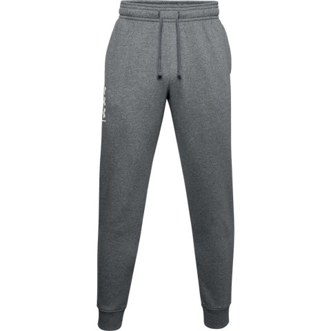 Spodnie męskie Under Armour Rival Fleece 3Logo Jogger ciemnoszare 1357131 012 M