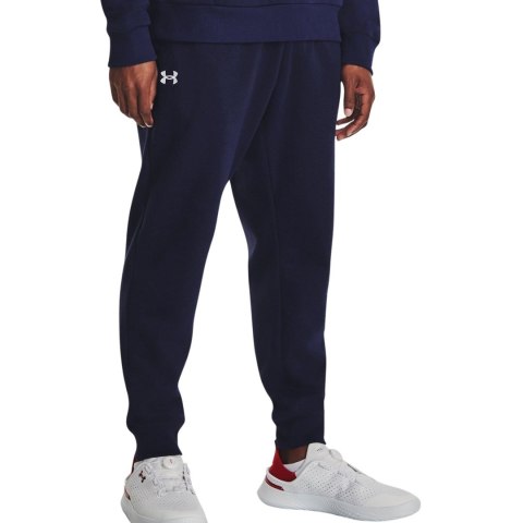 Spodnie męskie Under Armour Rival Fleece Joggers granatowe 1379774 410 XL