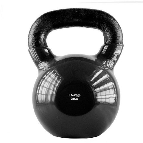 Kettlebell winylowy 28 kg czarny HMS KNV28