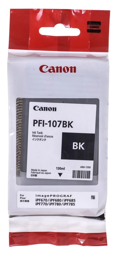 Canon PFI-107BK Oryginalny Czarny 1 szt.