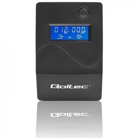 QOLTEC ZASILACZ AWARYJNY UPS 650VA | 360W | LCD | USB | RJ45