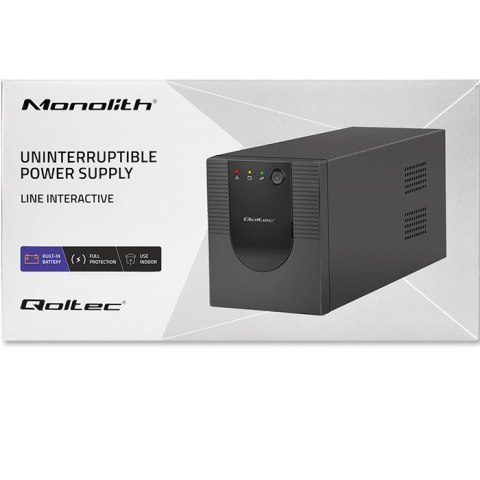 QOLTEC ZASILACZ AWARYJNY UPS LINE INTERACTIVE MONOLITH | 1200VA | 720W