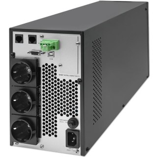 QOLTEC ZASILACZ AWARYJNY UPS 2KVA | 2000W | POWER FACTOR 1.0 | LCD | EPO | USB | ON-LINE