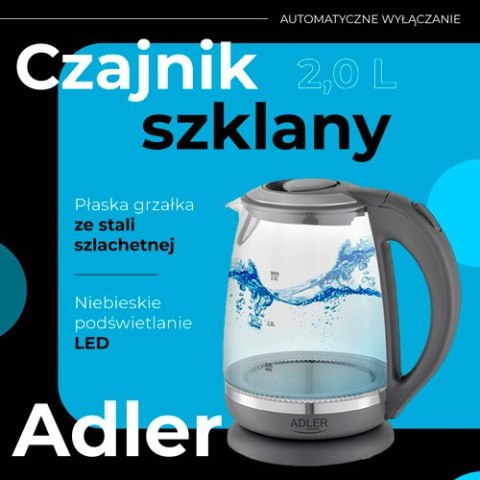 Czajnik szklany 2,0 L