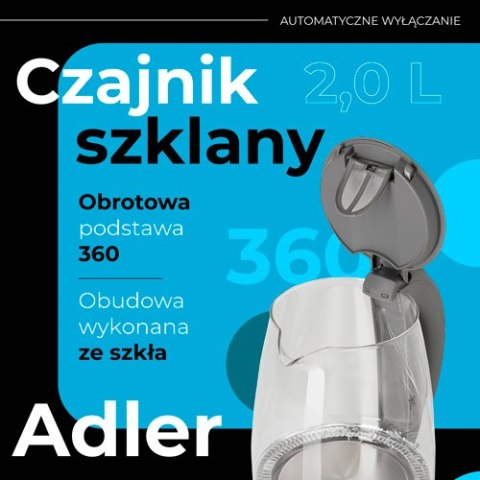 Czajnik szklany 2,0 L