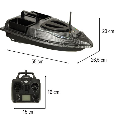 Łódka zanętowa zdalnie sterowana łódź GPS Flytec V900 5,4 km/h 1,5 kg