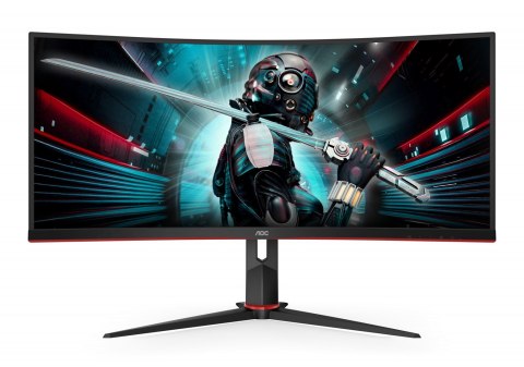 AOC G2 CU34G2X/BK monitor komputerowy 86,4 cm (34") 3440 x 1440 px Quad HD LED Czarny