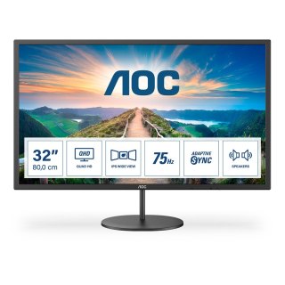 AOC V4 Q32V4 monitor komputerowy 80 cm (31.5") 2560 x 1440 px 2K Ultra HD LED Czarny