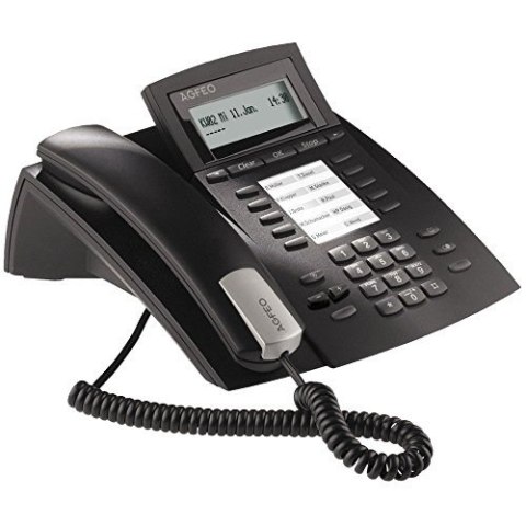 AGFEO ST 22 - IP Phone - Black - Wired handset - Desk/Wall - 2 lines - 1000 entries